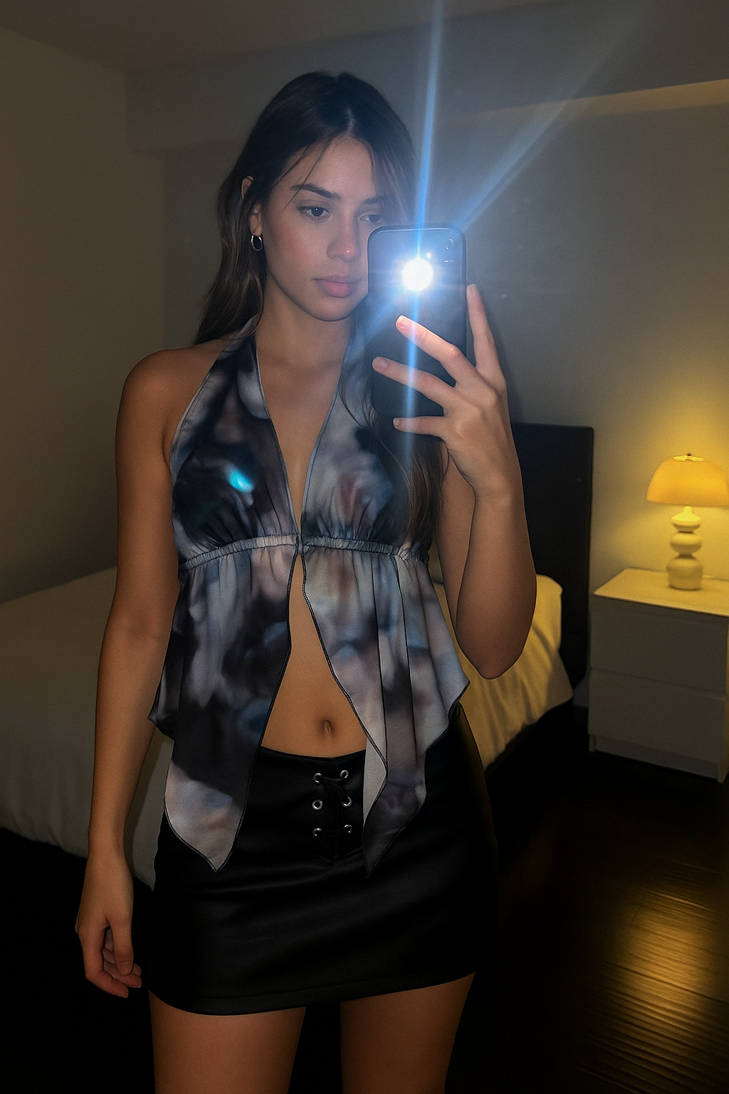 POLLERA CUERINA TIRAS