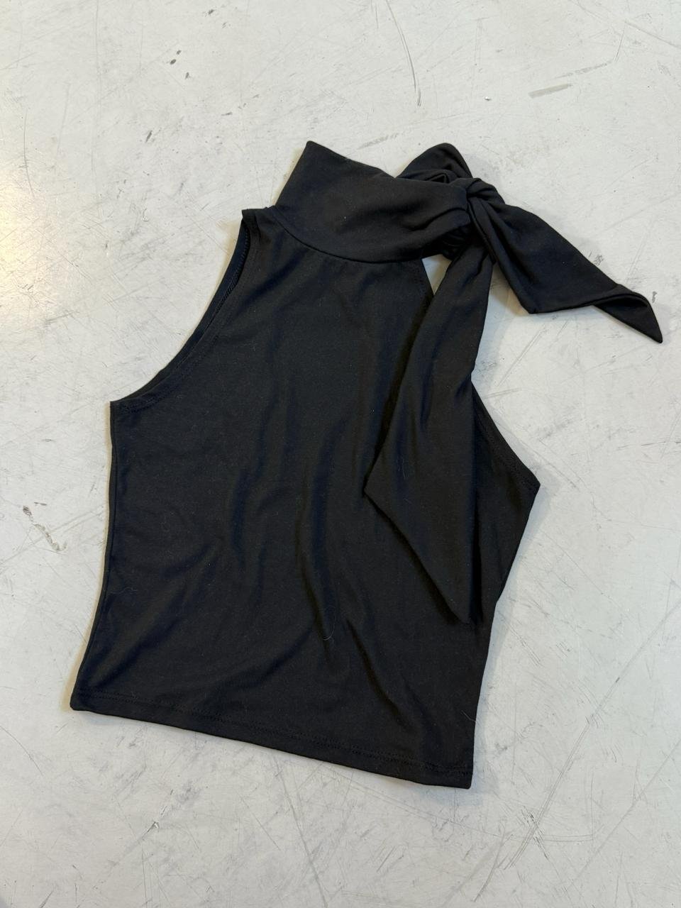 TOP MODAL CUELLO POLERA Y LAZO