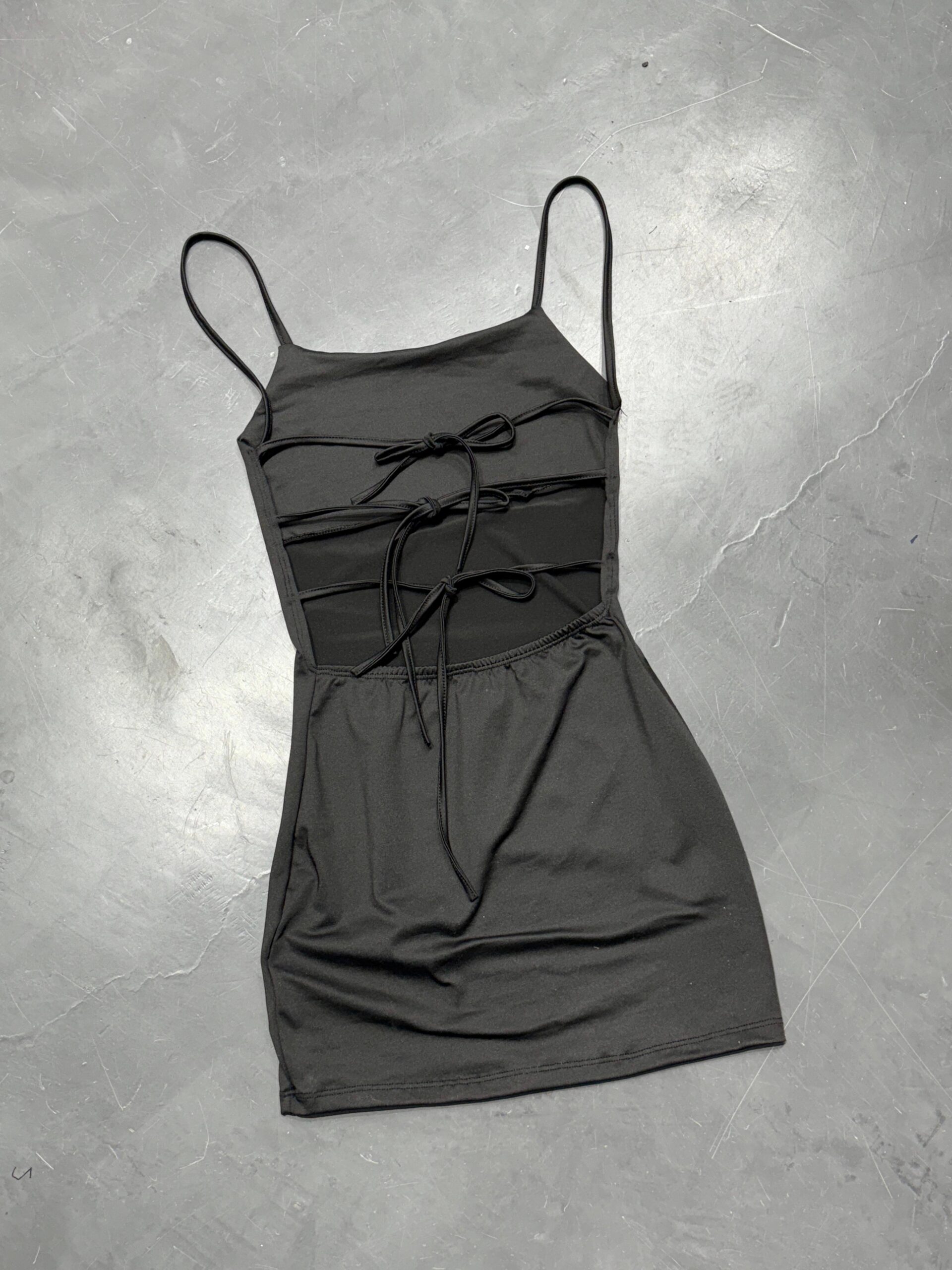VESTIDO MICROFIBRA 3 TIRAS ESPALDA
