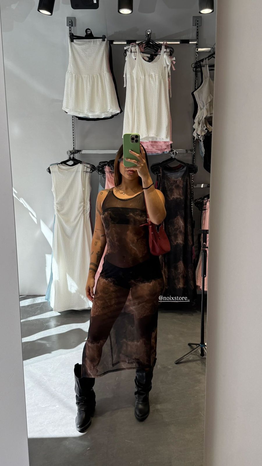 VESTIDO TUL LARGO ESTAMPADO