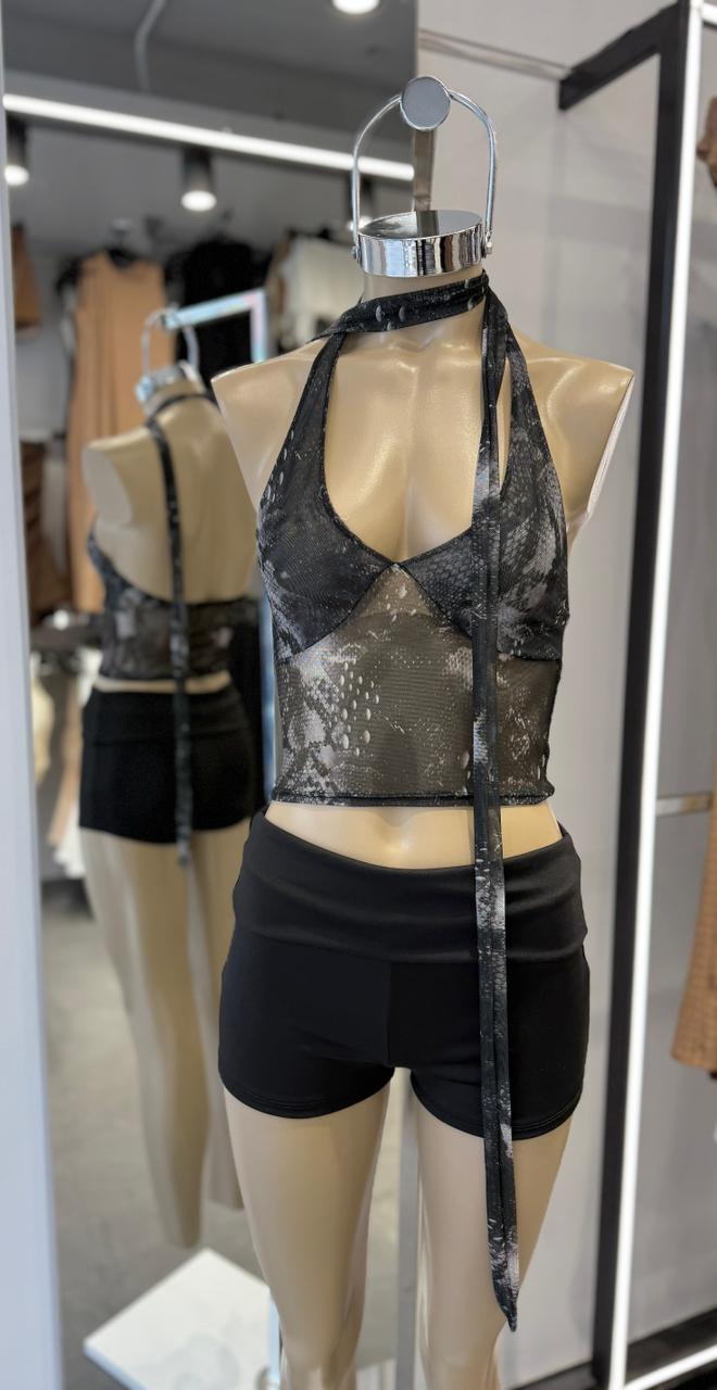 TOP TUL REPTIL BUFANDA