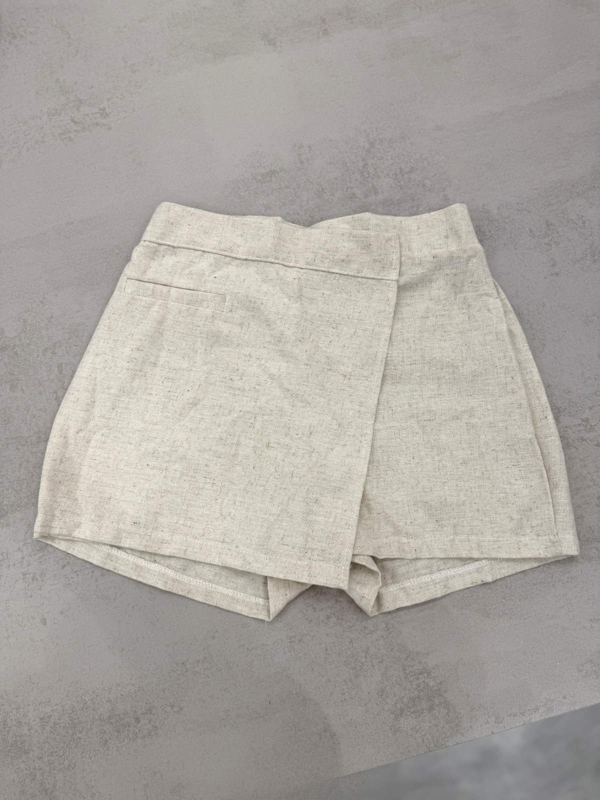 SHORT POLLERA LINO FALSO BOLSILLO