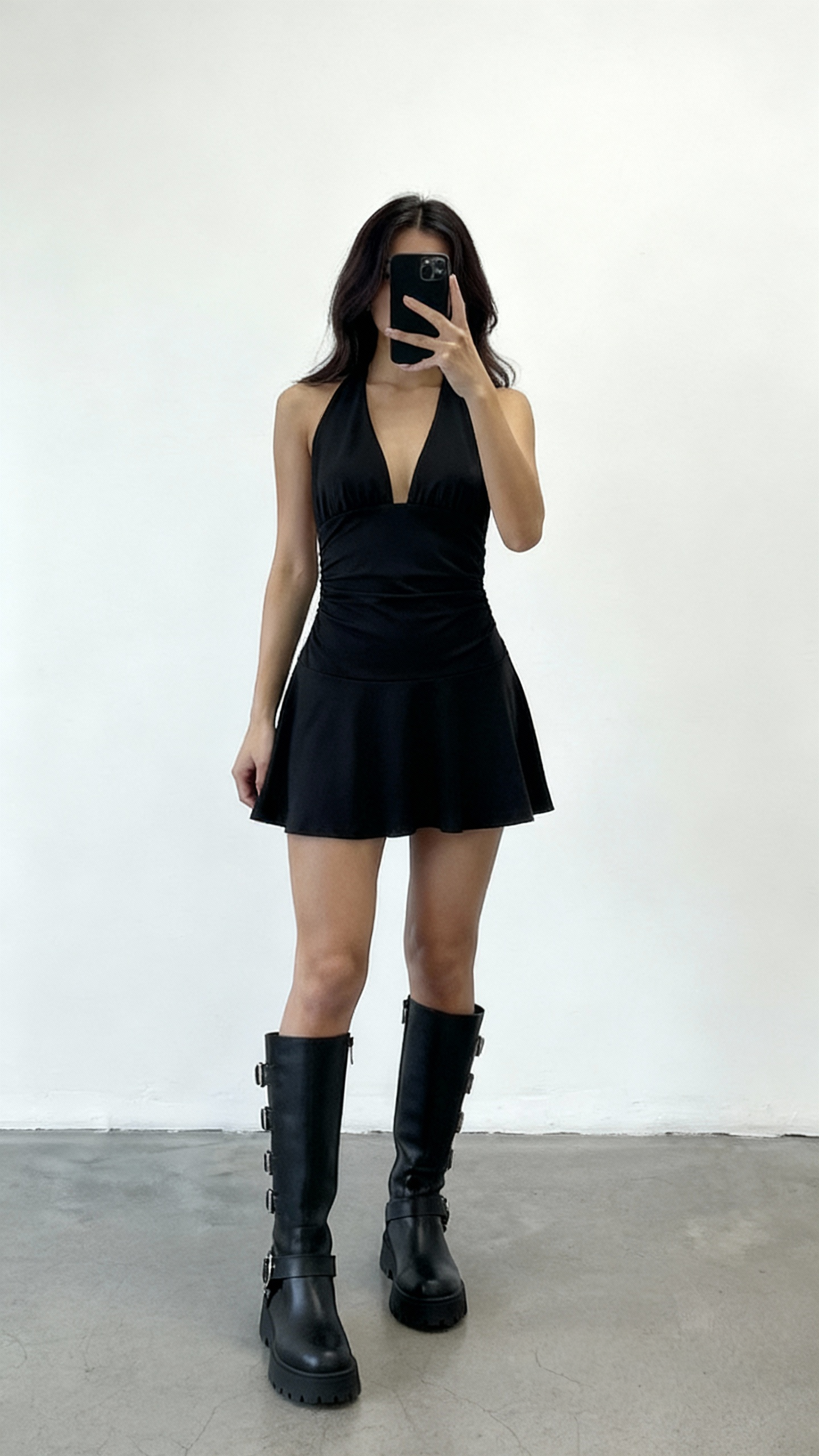 VESTIDO MICROFIBRA MARILYN VOLADO ABAJO