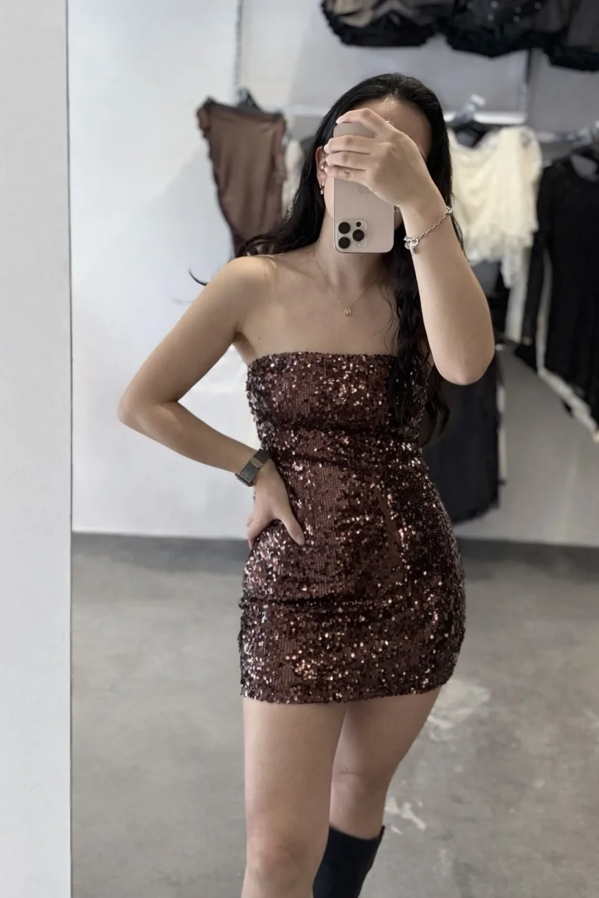 VESTIDO LENTEJUELA TINI