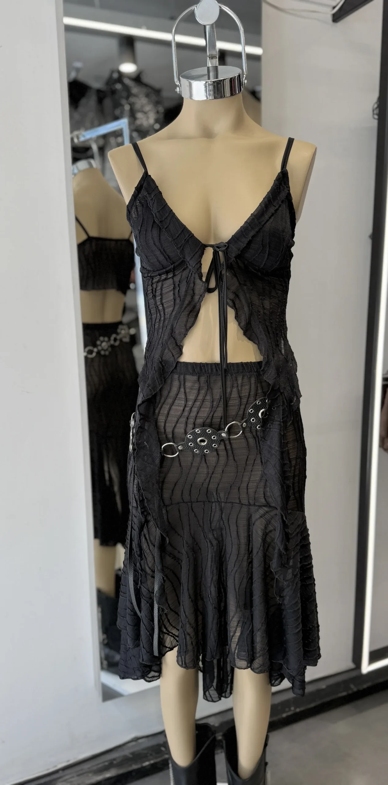 VESTIDO/POLLERA CEBRA STRAPLESS