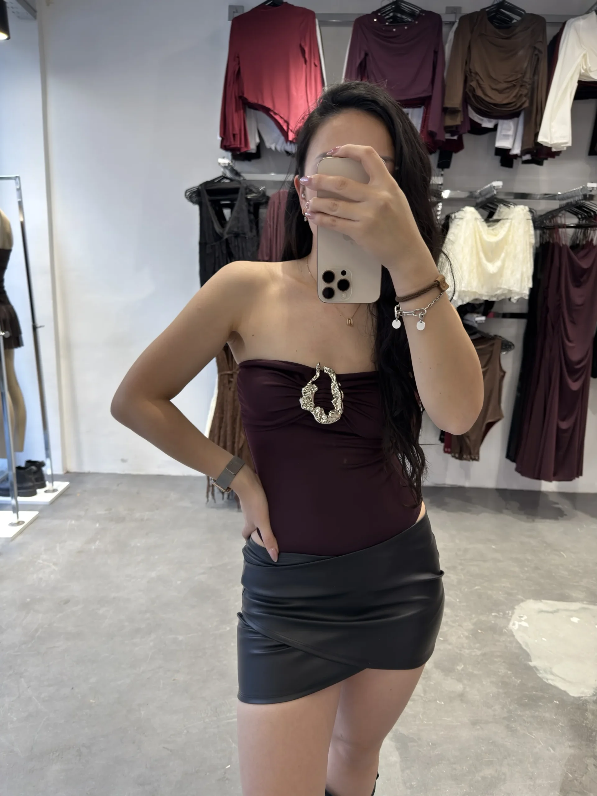 BODY MICROFIBRA STRAPLESS HEBILLA ARIA