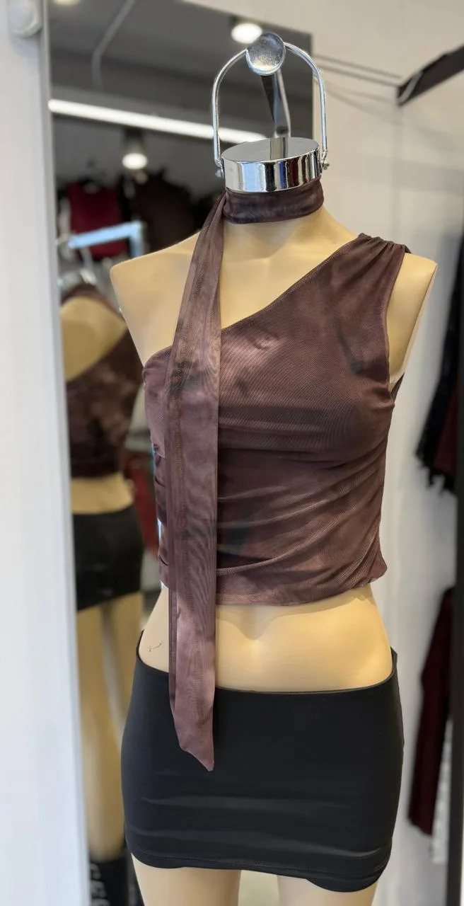 TOP TUL ESTAMPADO LAZO BUFANDA - Image 2