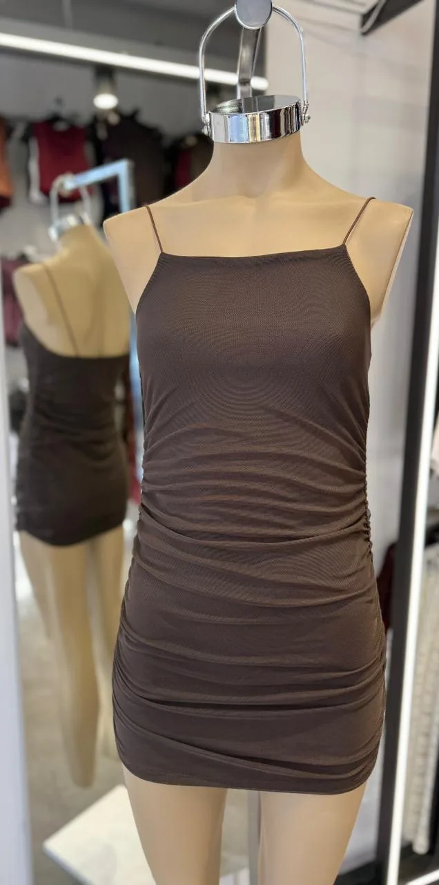 VESTIDO TUL FRUNCE CORTO - Image 2