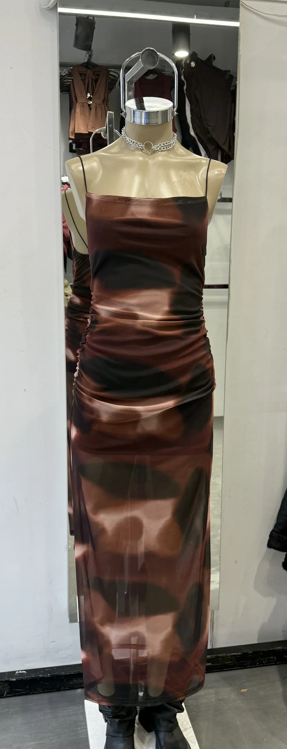 VESTIDO TUL ESTAMPADO LARGO - Image 2