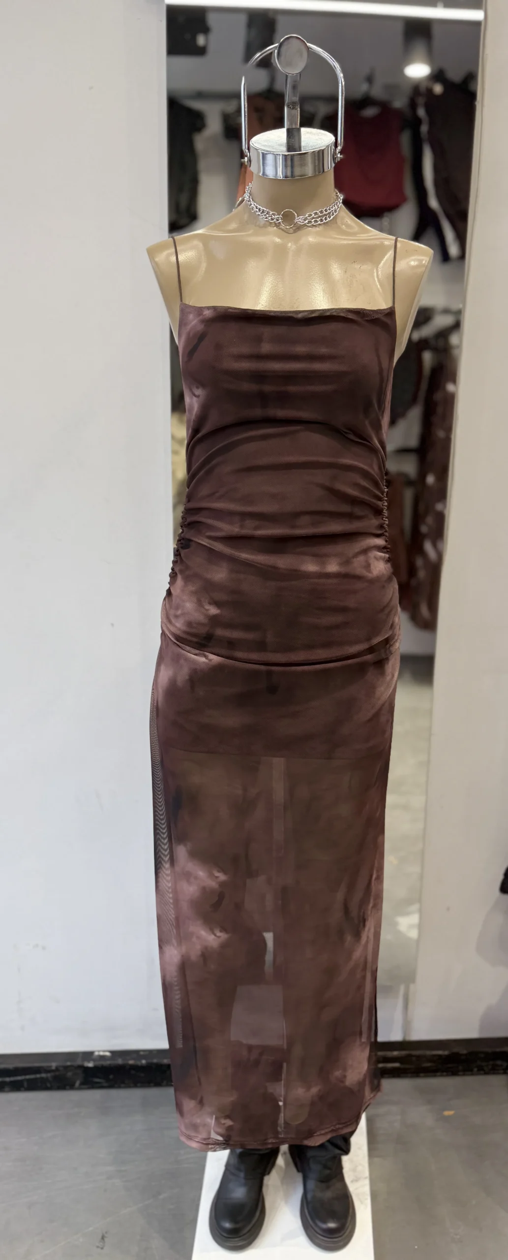 VESTIDO TUL ESTAMPADO LARGO - Image 3