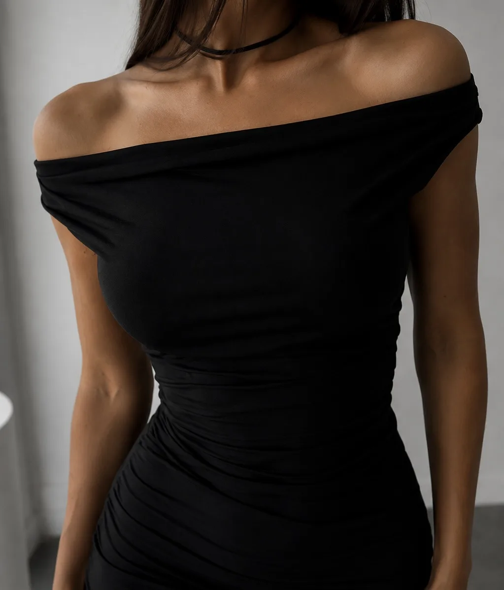 VESTIDO MICROFIBRA CUELLO BOTE - Image 2