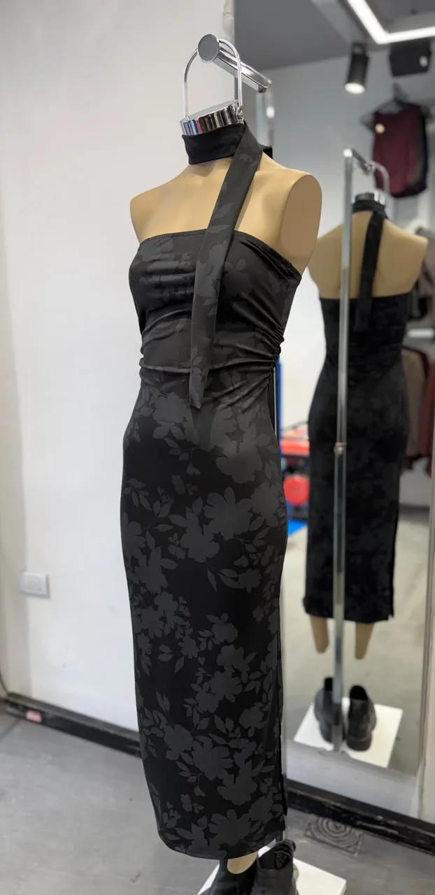 VESTIDO MICROFIBRA FLOREADO LARGO - Image 3