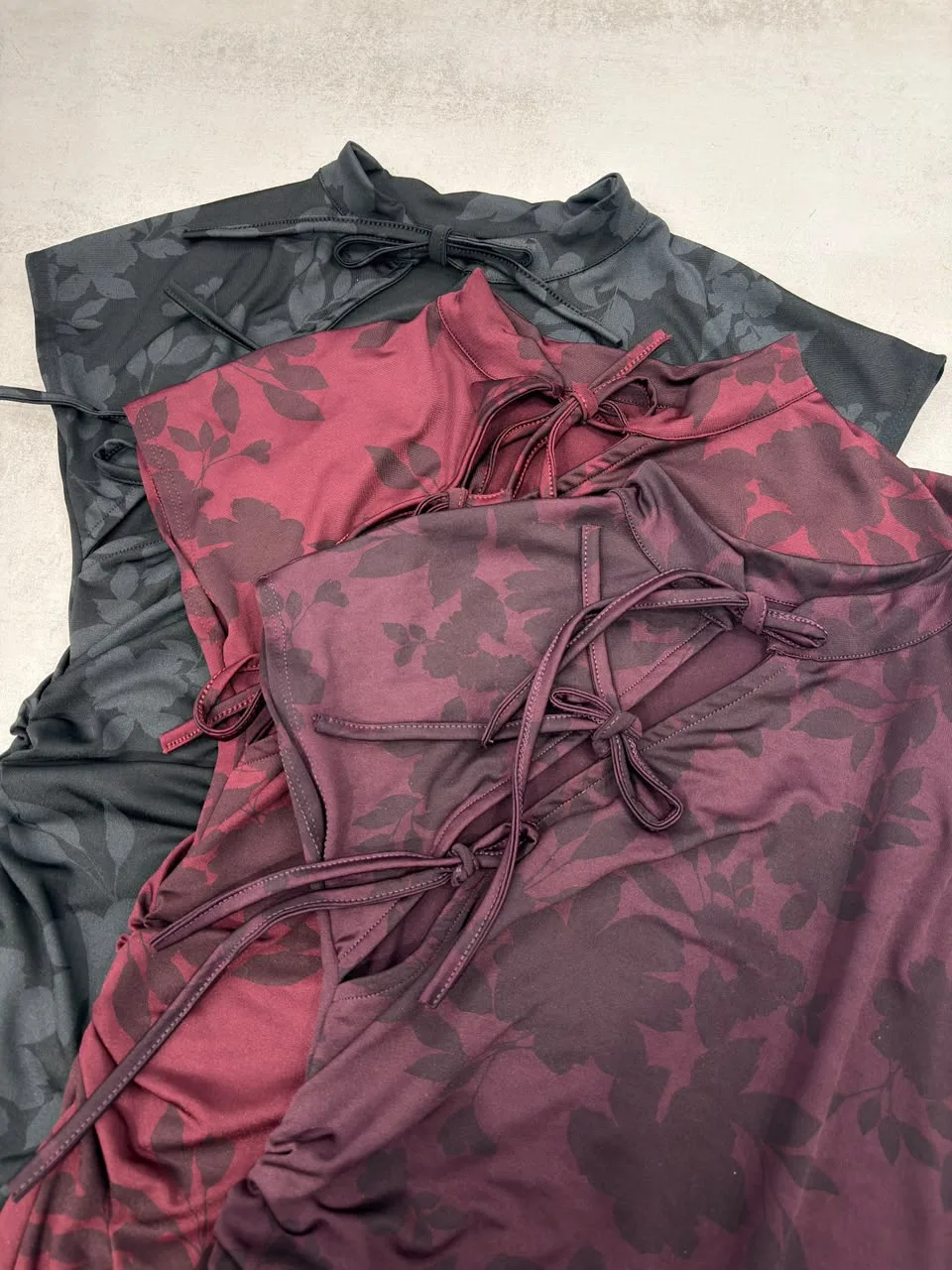 Alternative view of VESTIDO MICROFIBRA FLOREADA CORTE ASIATICO