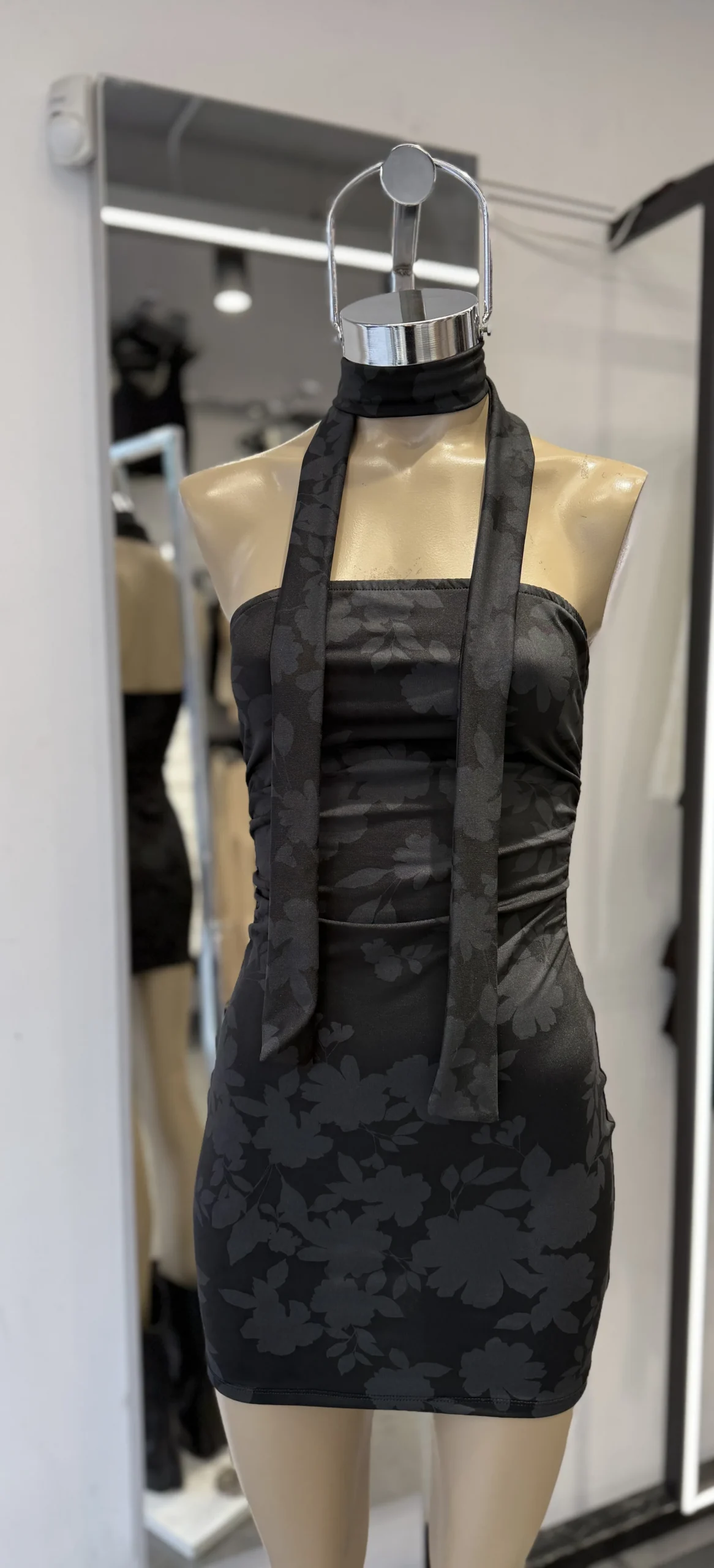 VESTIDO MICROFIBRA FLOREADA ASIATICO BUFANDA - Image 3