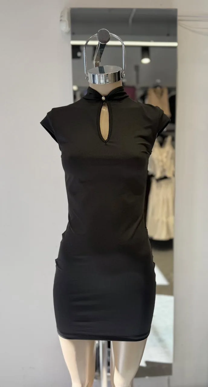 Alternative view of VESTIDO MICROFIBRA BOTON