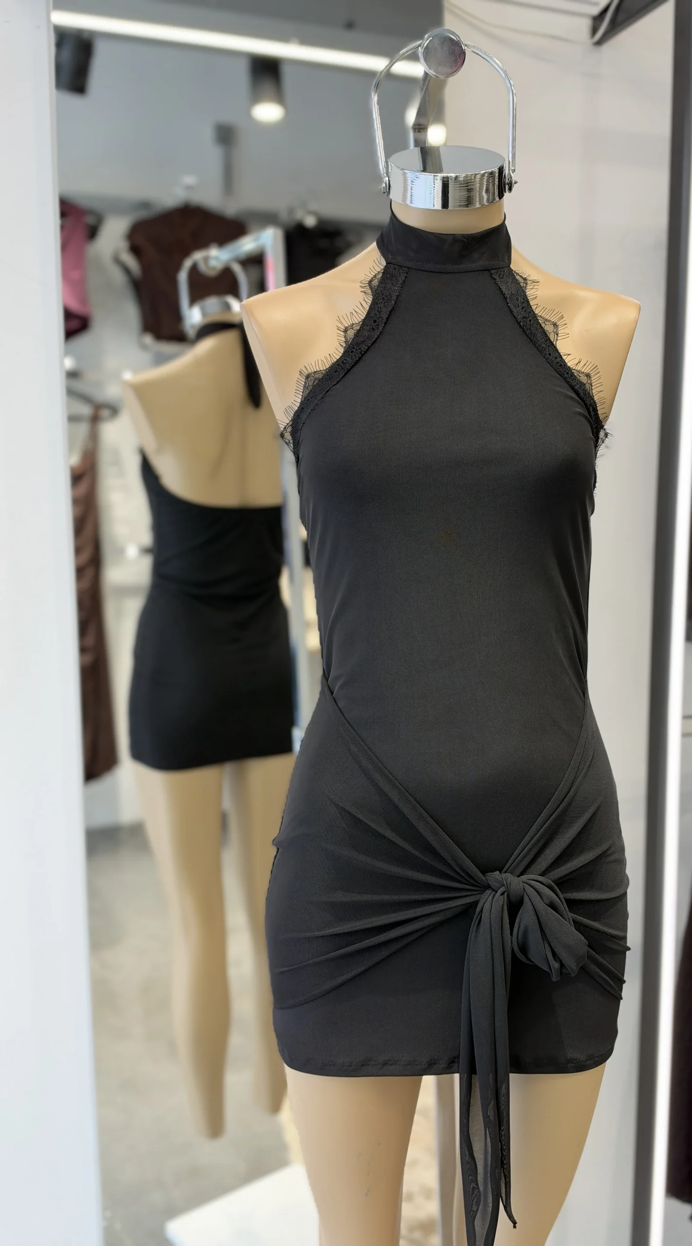 Alternative view of VESTIDO TUL PUNTILLA LAZO